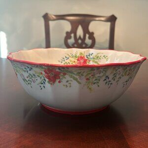 Pioneer Woman Holiday Serving Bowl Never Used w/ original sticker